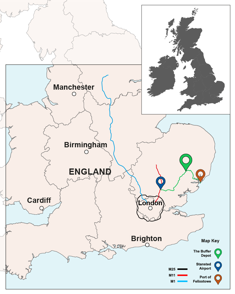 UK Map - The Buffer Depot